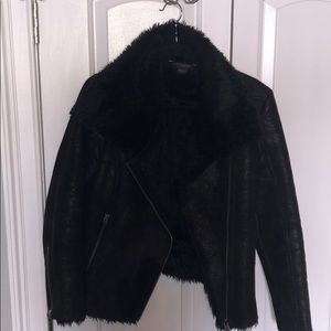 Armani Exchange shearling jacket